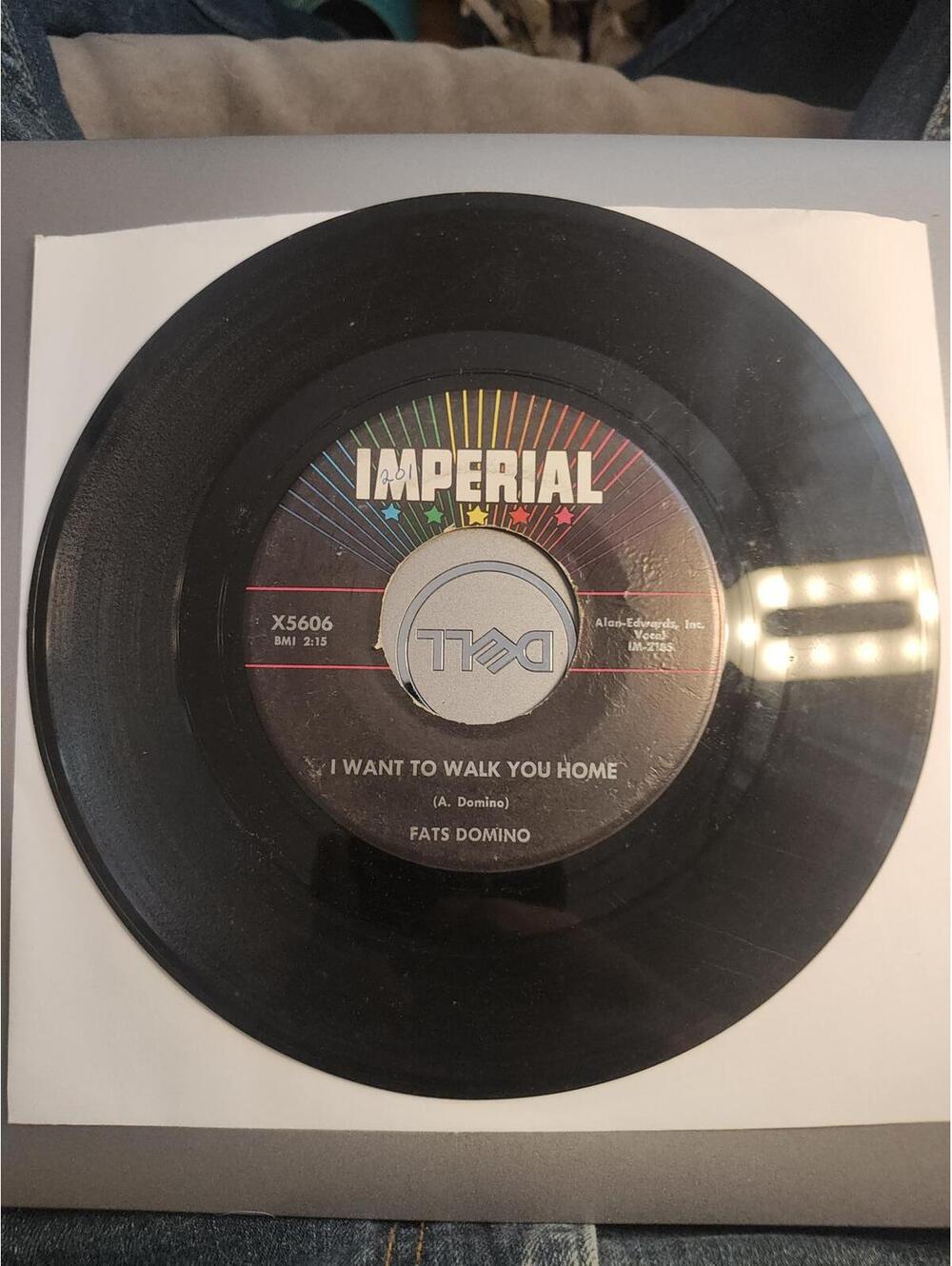 Fats Domino -  I want to walk you home  -vintage 45 NM